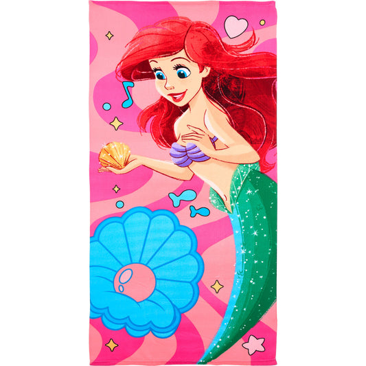 Disney Princess Ariel vannas dvielis, pludmales dvielis 70x140cm (ātri žūstošs)