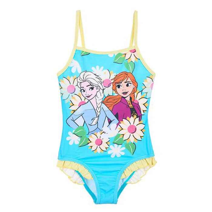 Disney Frozen Petals bērnu peldkostīms, peldēšanai 4-8 gadi