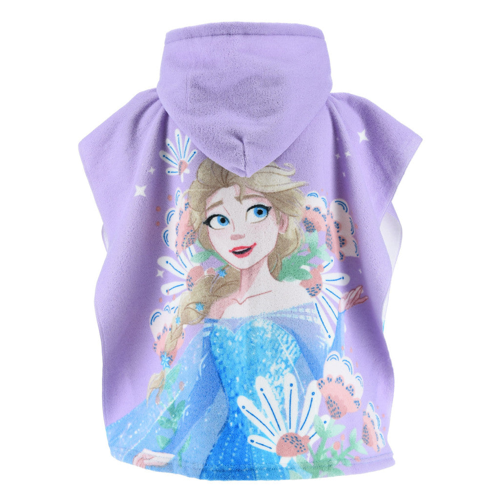 Disney Frozen Elsa pludmales dvielis pončo 55x110 cm (ātri žūstošs)