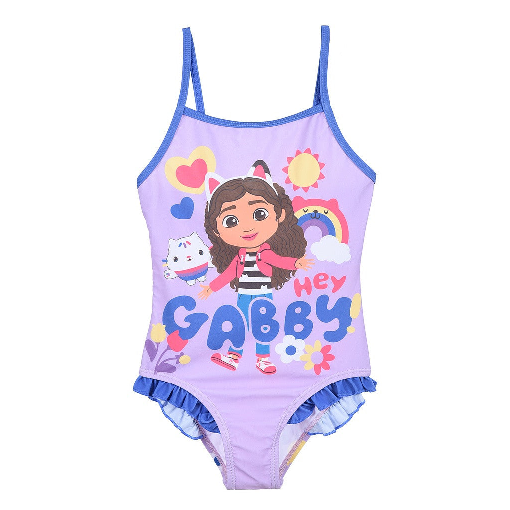 Gabby's Dollhouse bērnu peldkostīms, peldēšanai, 3-8 gadi