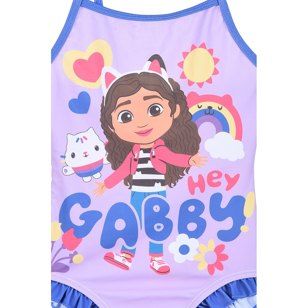 Gabby's Dollhouse bērnu peldkostīms, peldēšanai, 3-8 gadi