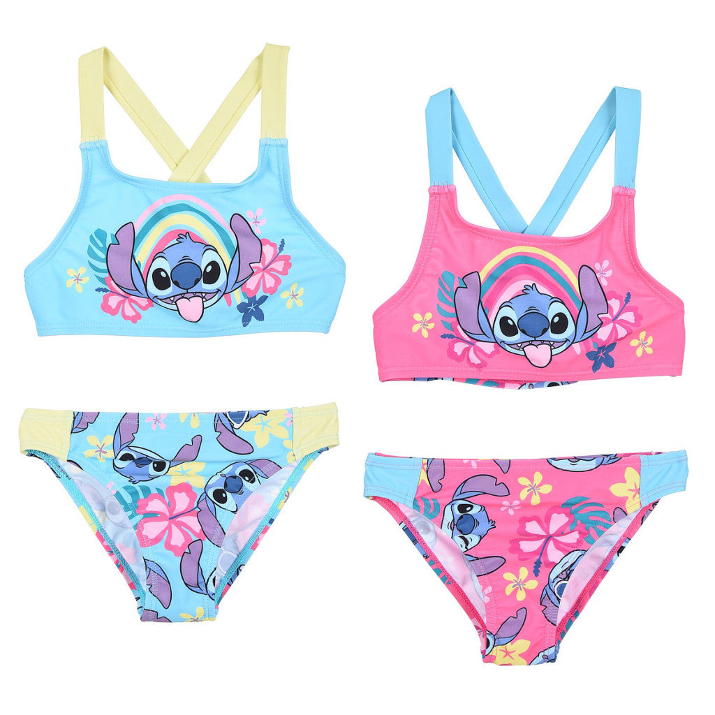 Disney Lilo un Stitch bērnu peldkostīms, bikini 3-8 gadi