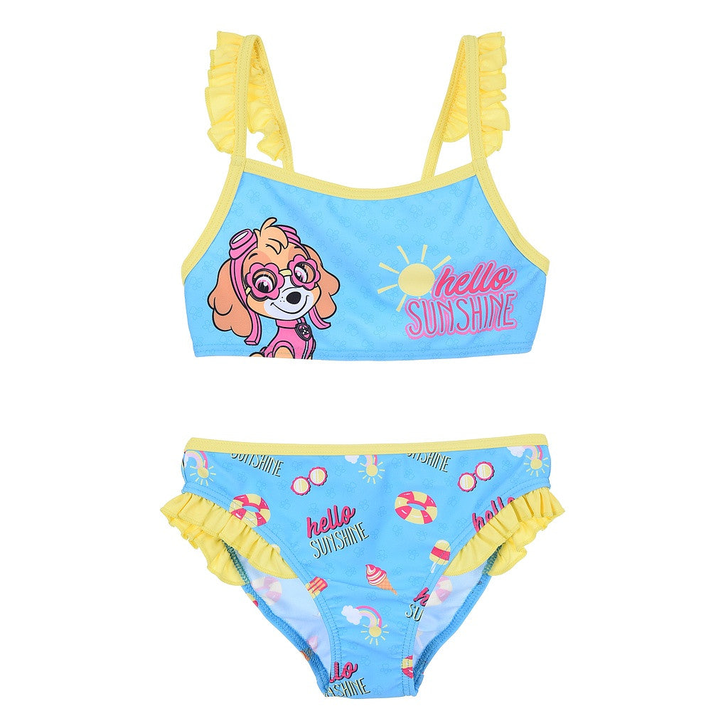 Ķepu patruļa Sunshine bērnu peldkostīms, bikini 3-6 gadi
