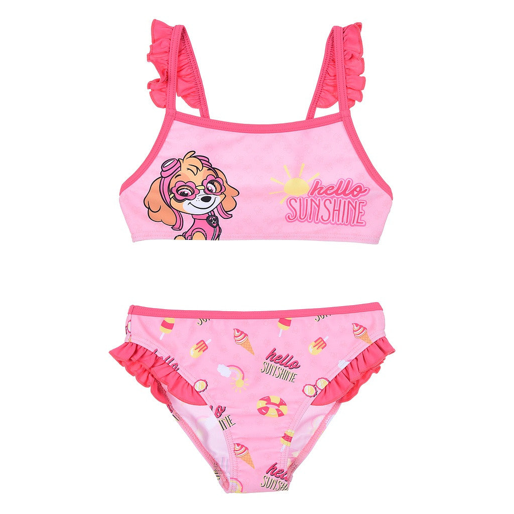 Ķepu patruļa Sunshine bērnu peldkostīms, bikini 3-6 gadi