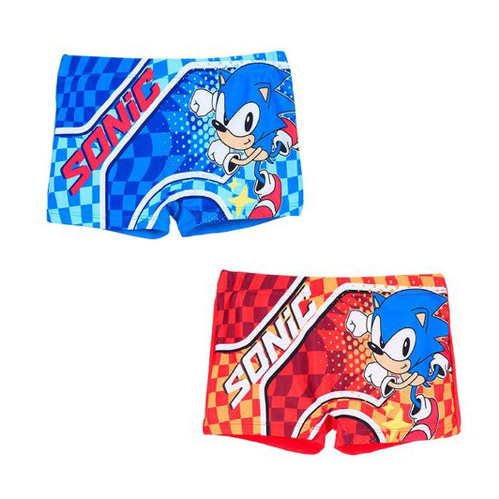 Rūtaini bērnu peldbikses "Sonic the Hedgehog", 4–10 gadi