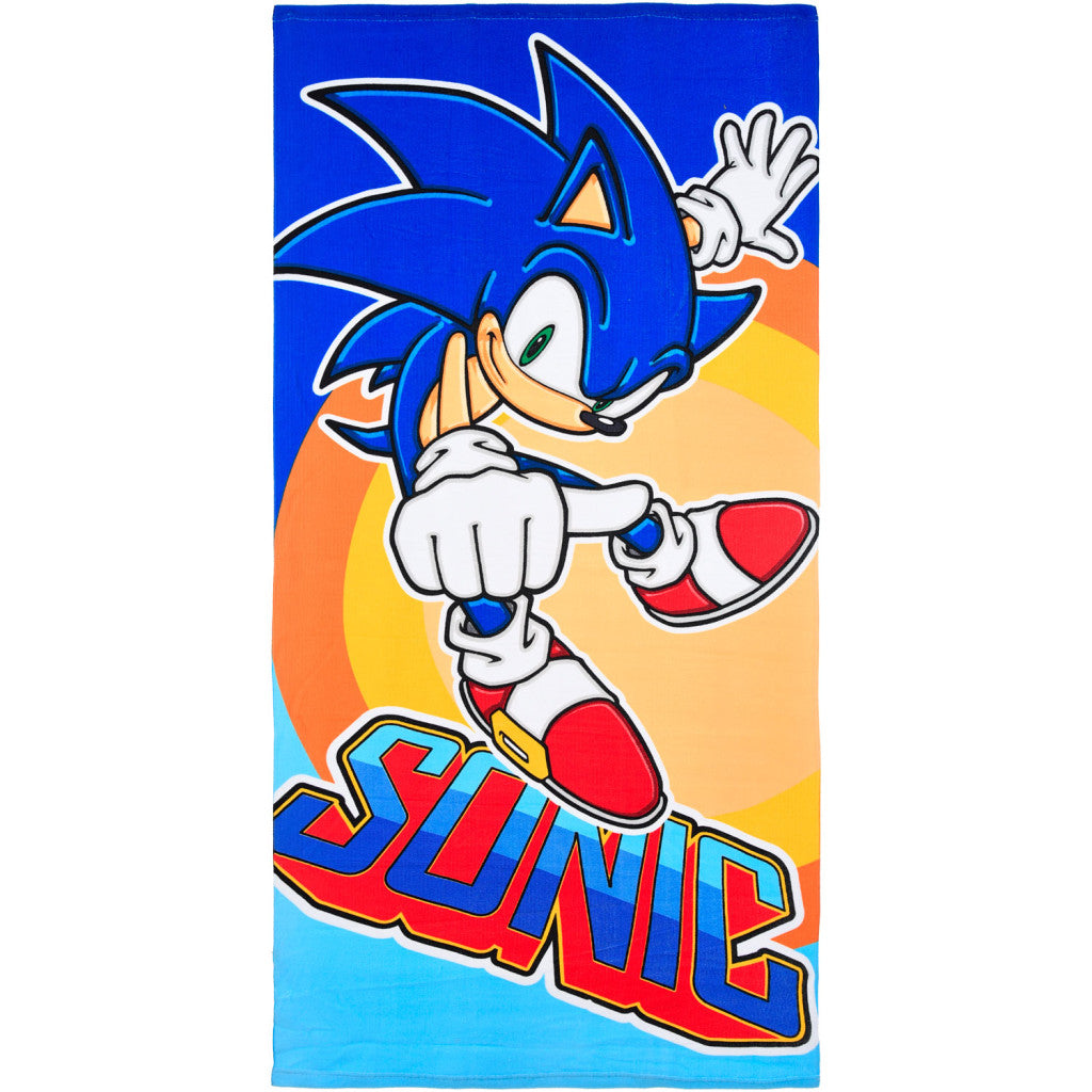 Sonic the Hedgehog Rush vannas dvielis, pludmales dvielis 70x140cm (ātri žūstošs)