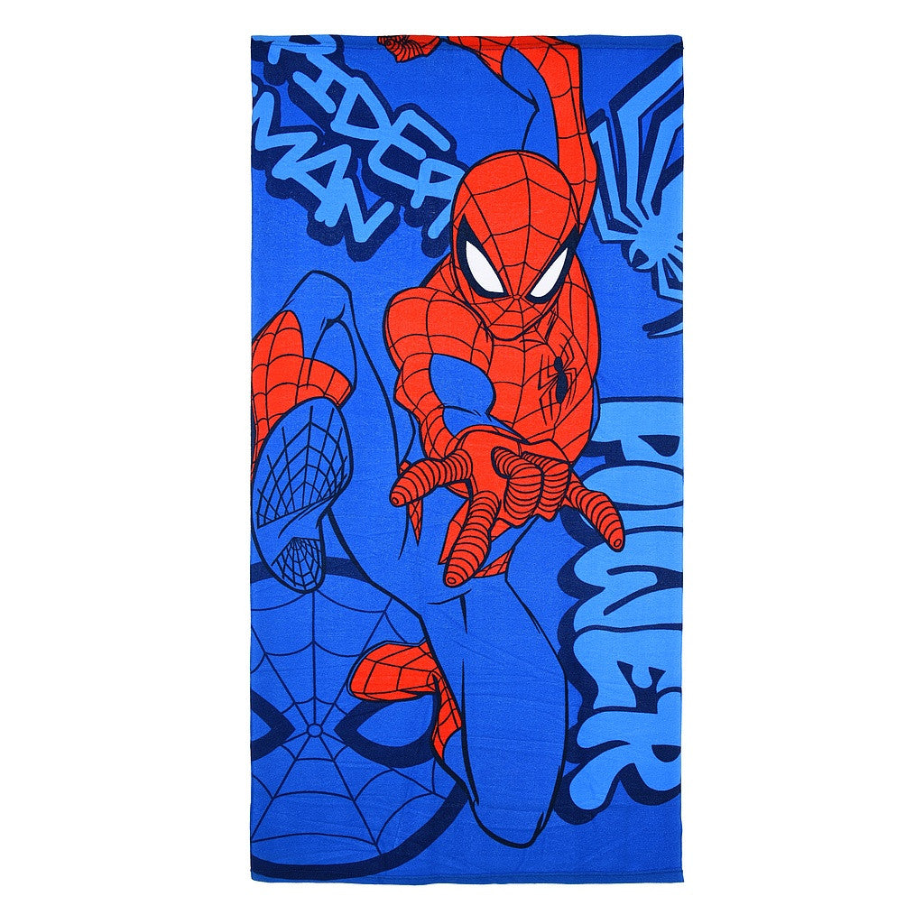 Zirnekļcilvēka lēkšanas vannas dvielis, pludmales dvielis 70x140cm (ātri žūstošs)