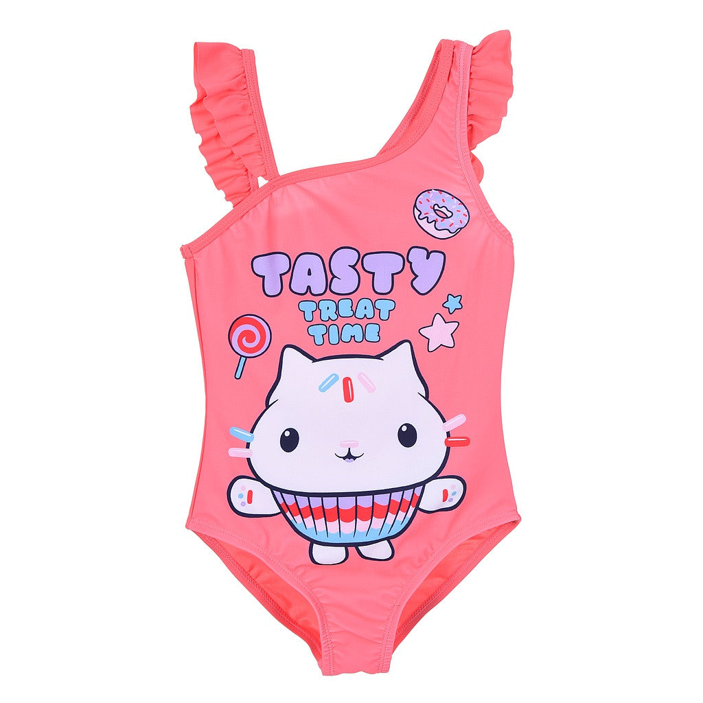 Gabby's Dollhouse Gardas bērnu peldkostīms, peldkostīmi 3-8 gadi