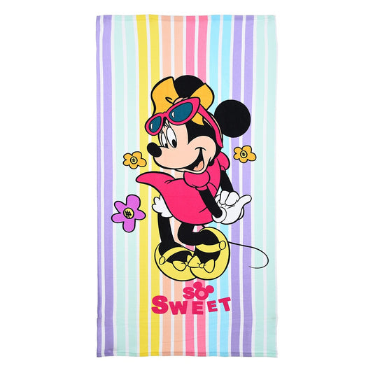 Disney Minnie vannas paklājs, pludmales dvielis 70x140cm (ātri žūstošs)