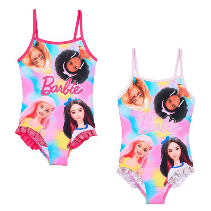 Barbie batikotais bērnu peldkostīms, peldēšanai, 4-10 gadi