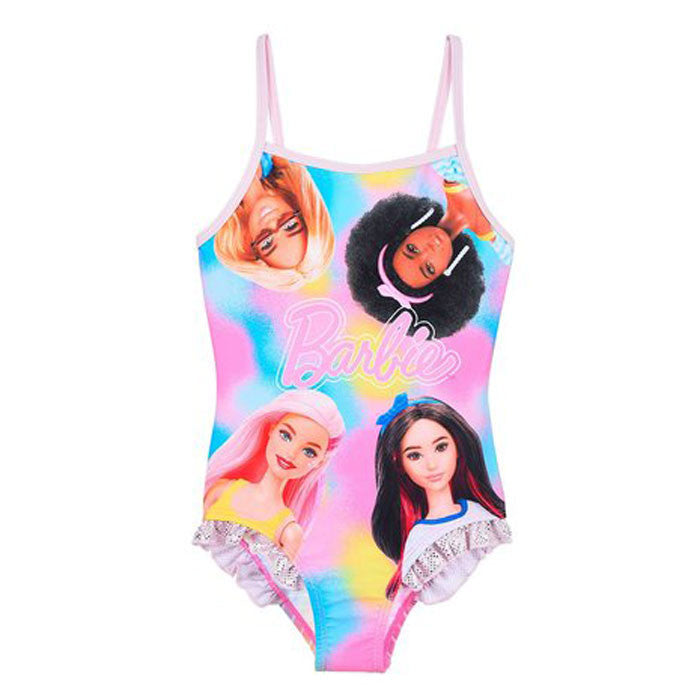 Barbie batikotais bērnu peldkostīms, peldēšanai, 4-10 gadi