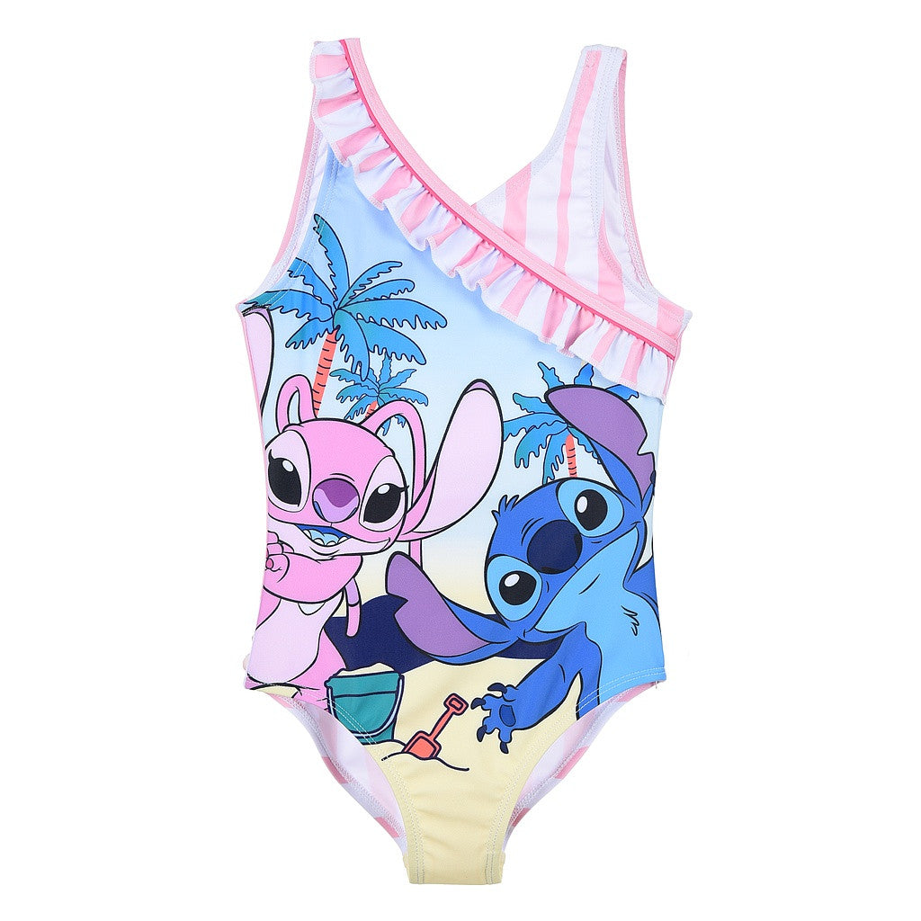 Disney Lilo un Stitch Angel bērnu peldkostīms, peldēšanai 3-8 gadi