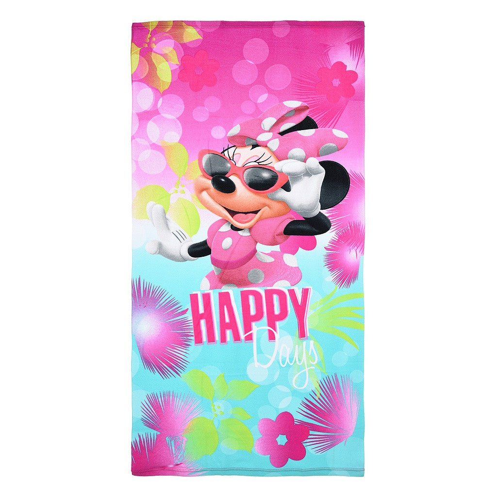 Disney Minnie vannas dvielis, pludmales dvielis 70x140cm (ātri žūstošs)