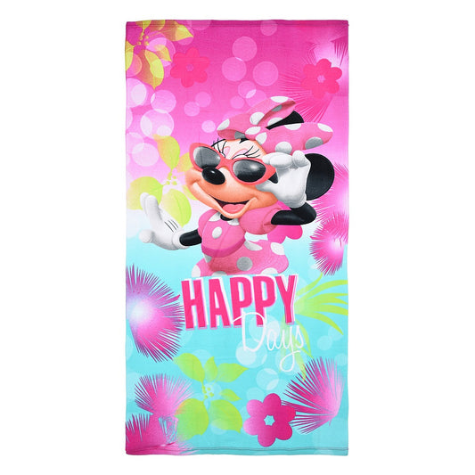 Disney Minnie vannas dvielis, pludmales dvielis 70x140cm (ātri žūstošs)