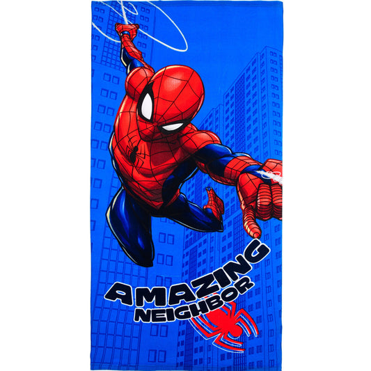 Zirnekļcilvēka kaimiņa vannas dvielis, pludmales dvielis 70x140cm (ātri žūstošs)