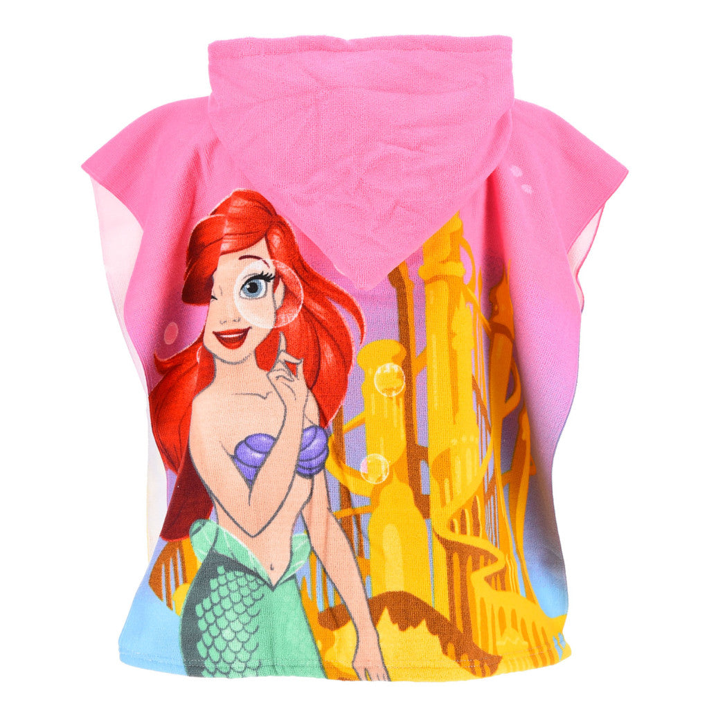 Disney Princess Ariel pludmales dvielis pončo 55x110 cm (ātri žūstošs)