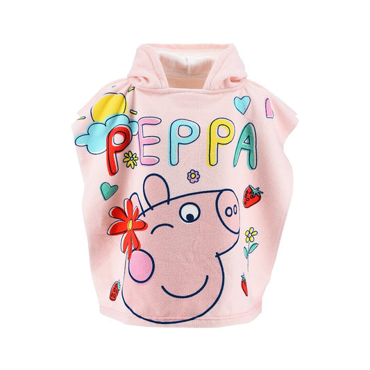 Peppa Pig pludmales dvielis pončo 55x110 cm (ātri žūstošs)