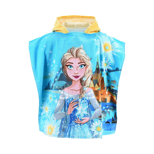 Disney Frozen pludmales dvielis pončo 55x110 cm