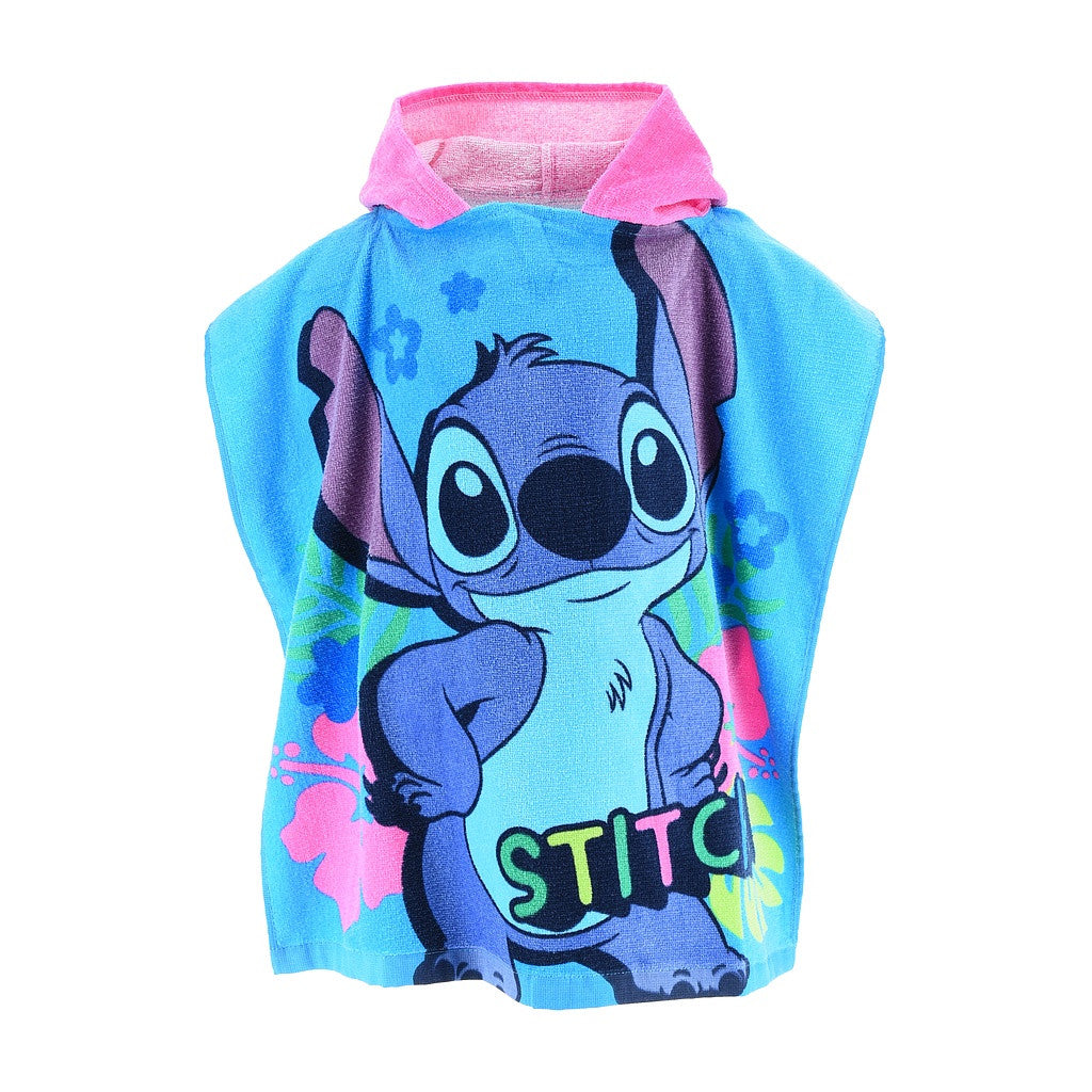 Disney Lilo un Stitch pludmales dvielis pončo 55x110 cm
