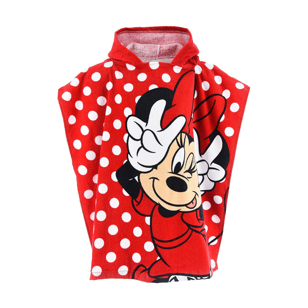 Disney Minnie pludmales dvielis pončo 55x110 cm