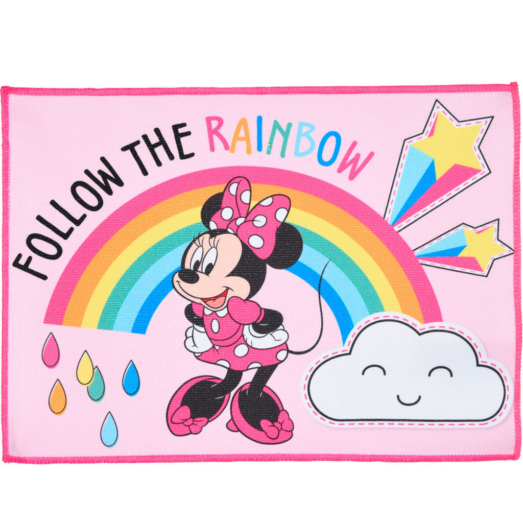 Disney Minnie varavīksnes roku dvielis, sejas dvielis, 40x30 cm