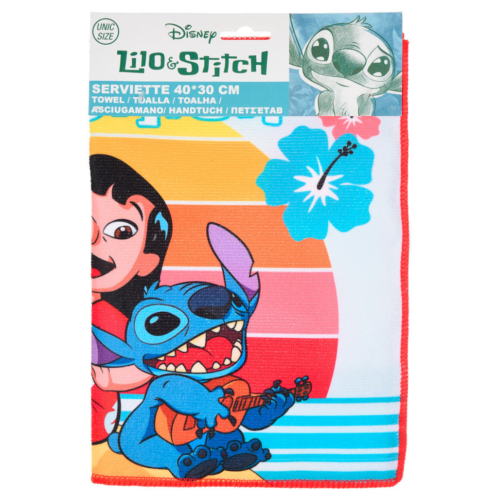 Disney Lilo un Stitch Sunset dvielis, sejas dvielis, dvielis 40x30 cm