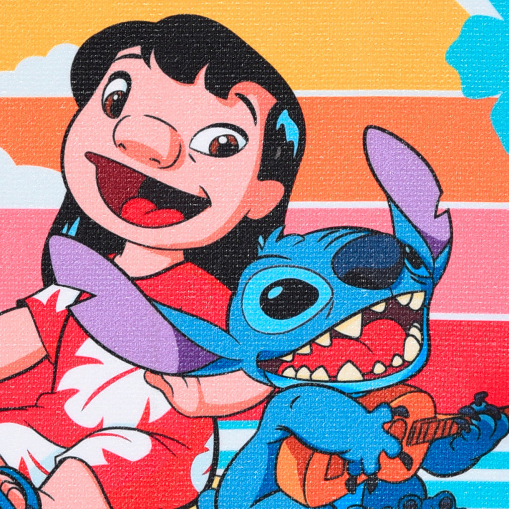 Disney Lilo un Stitch Sunset dvielis, sejas dvielis, dvielis 40x30 cm