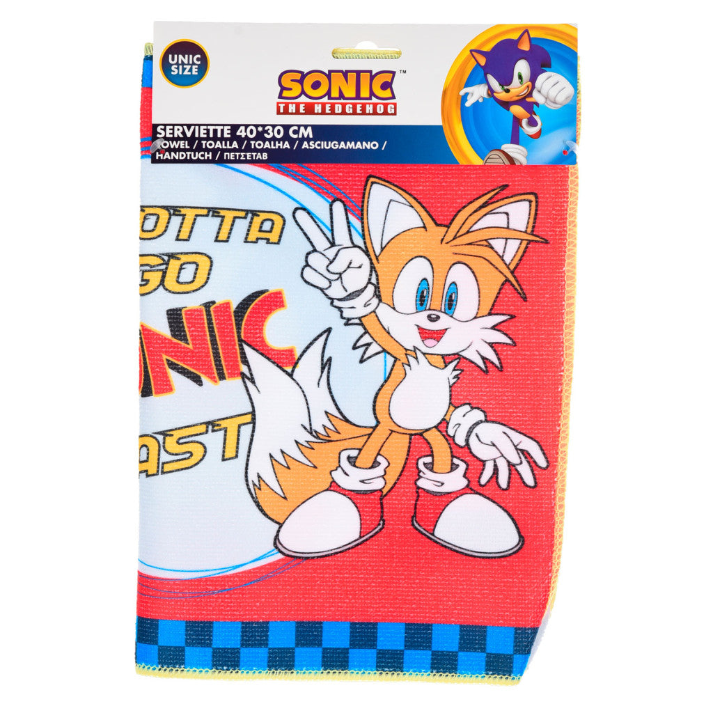 Sonic the Hedgehog Gotta Go dvielis, sejas dvielis, dvielis 40x30 cm