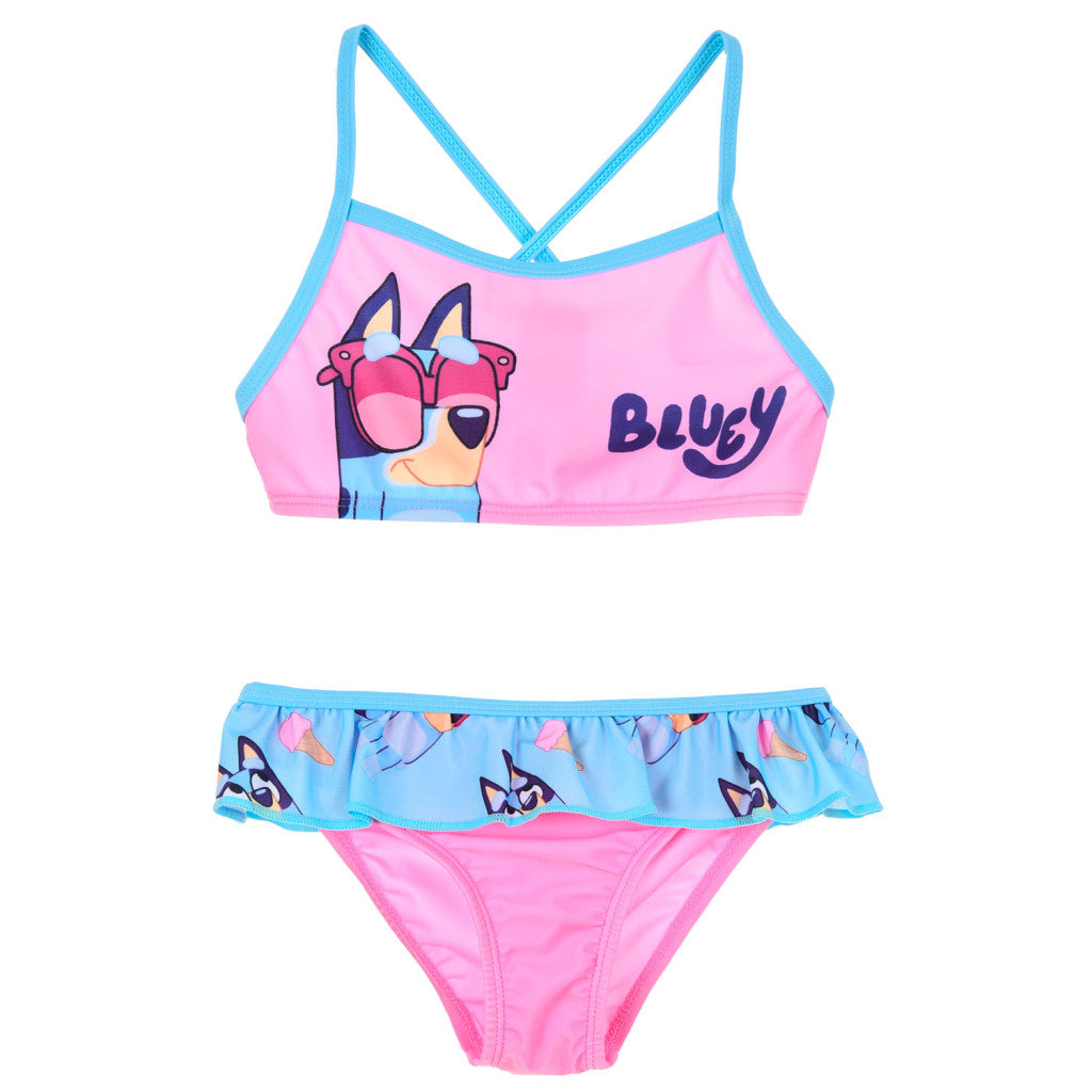Zils bērnu peldkostīms, bikini 3-6 gadi