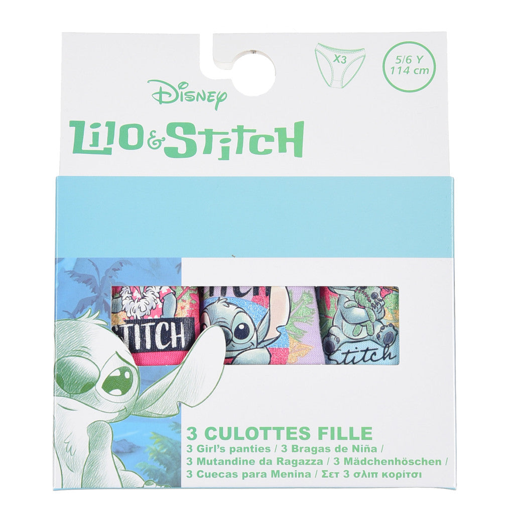 Disney Lilo un Stitch bērnu apakšveļa, biksītes 3 gab./iepak.