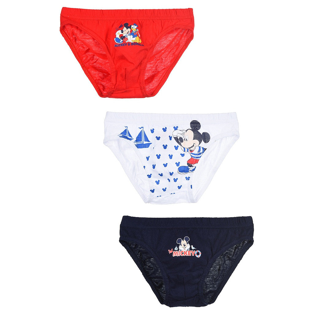 Disney Mickey bērnu apakšbiksītes, apakšdaļa, 3 gab./iepakojumā