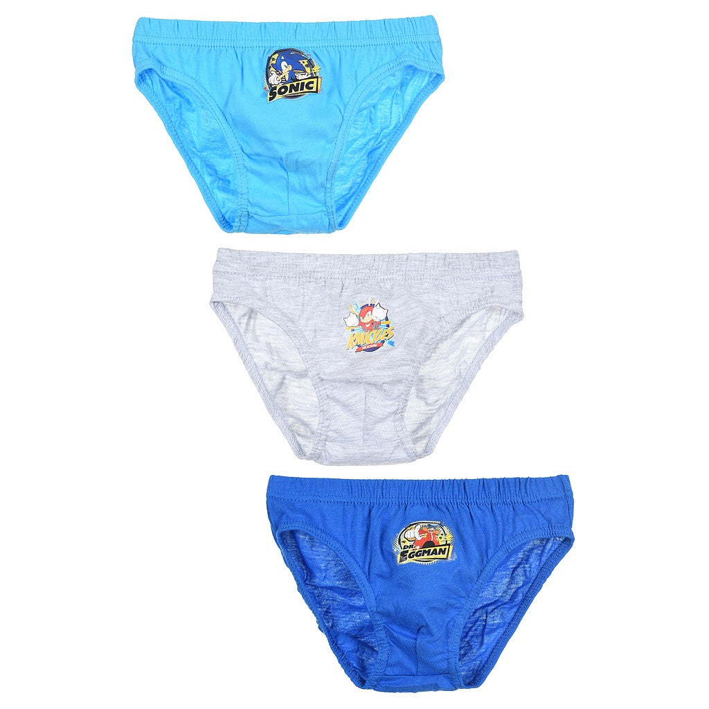 Sonic the Hedgehog bērnu apakšveļa, apakšdaļa, 3 gabali/iepakojumā