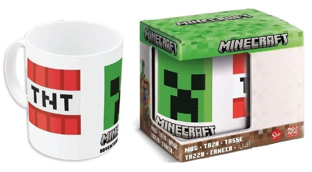 Minecraft Adaptācijas porcelāna krūze 325 ml (11 unces) dāvanu kastītē