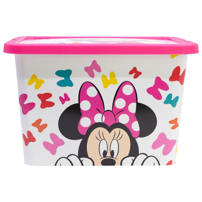 Disney Minnie Edgy Bows plastmasas uzglabāšanas kaste 7 L