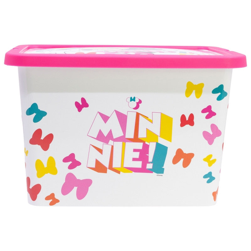 Disney Minnie Edgy Bows plastmasas uzglabāšanas kaste 7 L
