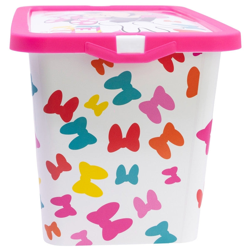 Disney Minnie Edgy Bows plastmasas uzglabāšanas kaste 7 L