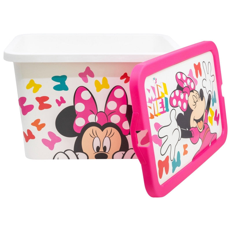 Disney Minnie Edgy Bows plastmasas uzglabāšanas kaste 7 L