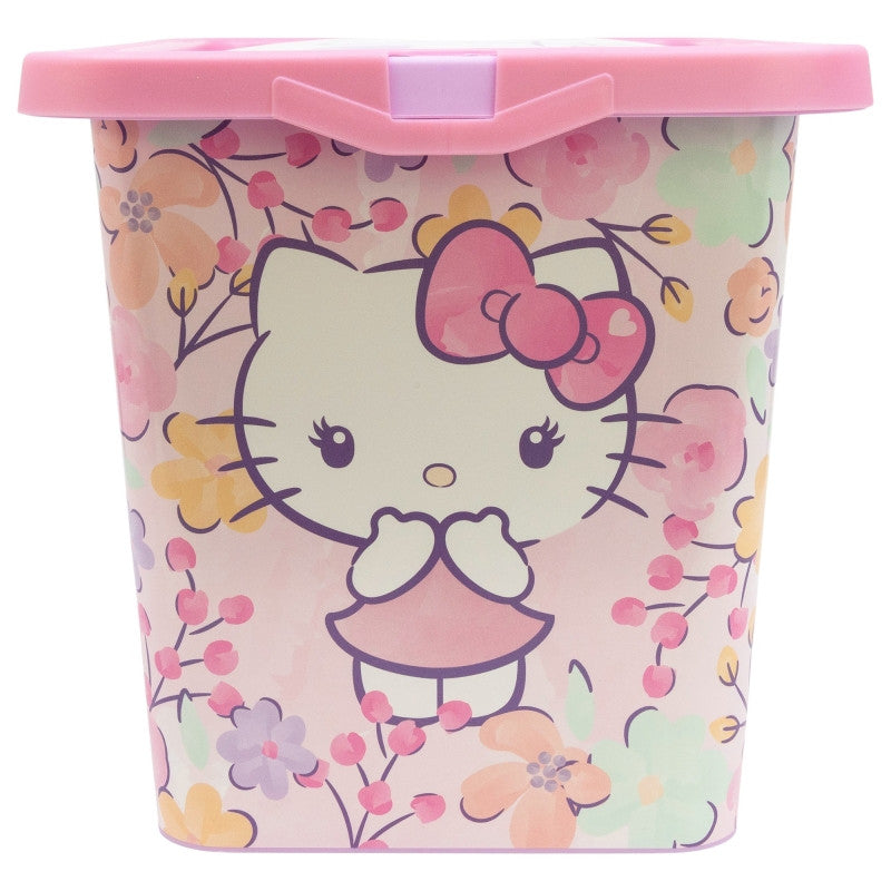 Hello Kitty pasteļtoņu plastmasas uzglabāšanas kaste 7 l