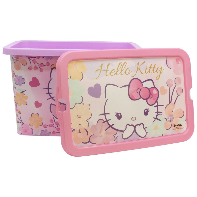 Hello Kitty pasteļtoņu plastmasas uzglabāšanas kaste 7 l