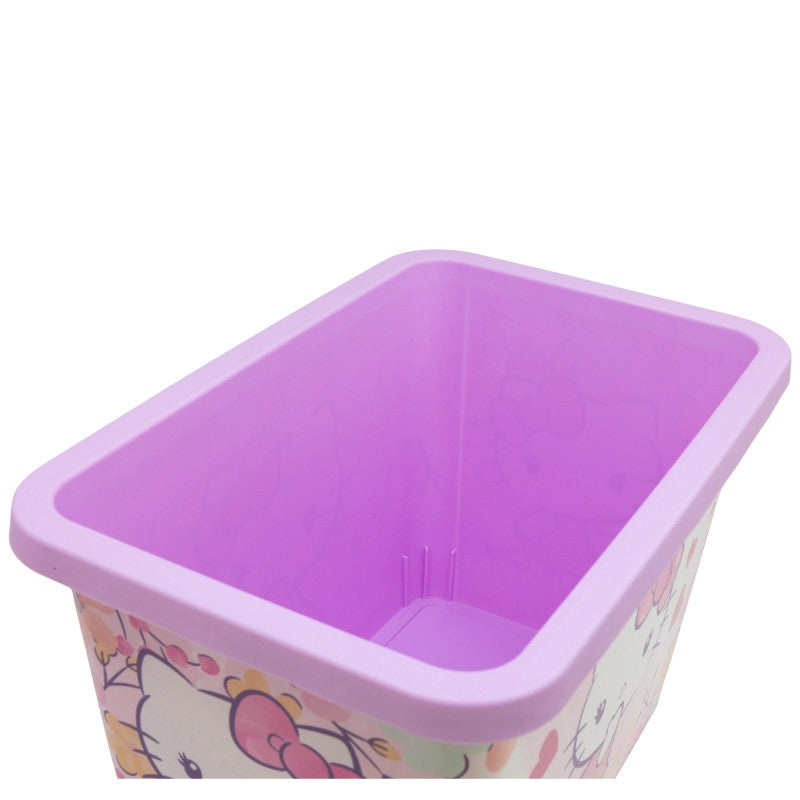 Hello Kitty pasteļtoņu plastmasas uzglabāšanas kaste 7 l