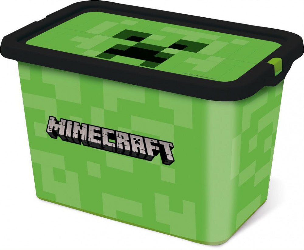 Minecraft plastmasas uzglabāšanas kaste 7 l