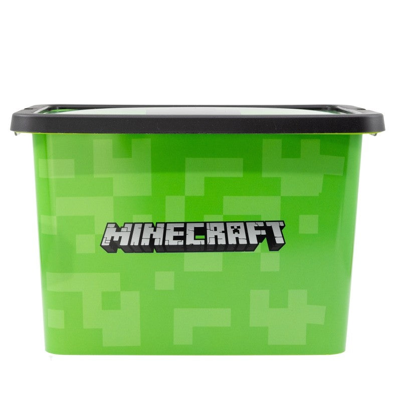 Minecraft plastmasas uzglabāšanas kaste 7 l