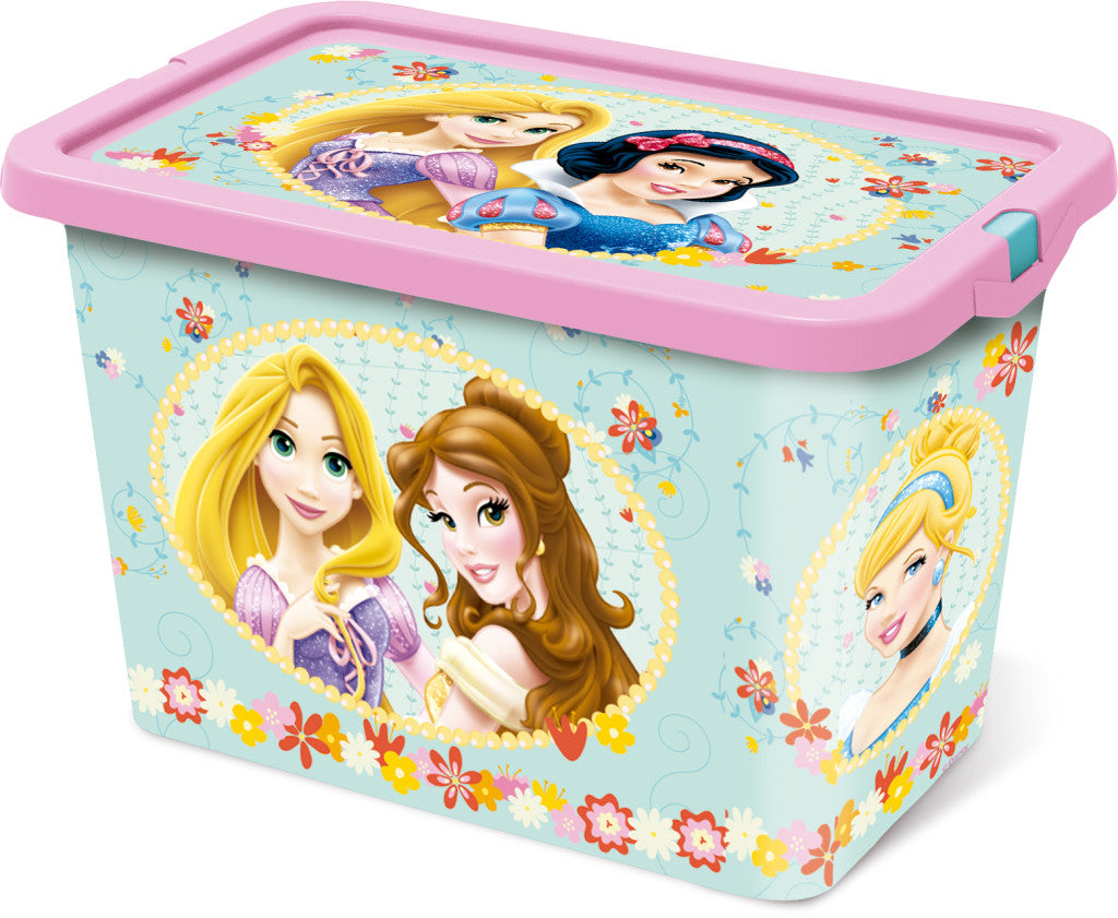 Disney Princess tējas ballītes plastmasas uzglabāšanas kaste 7 l