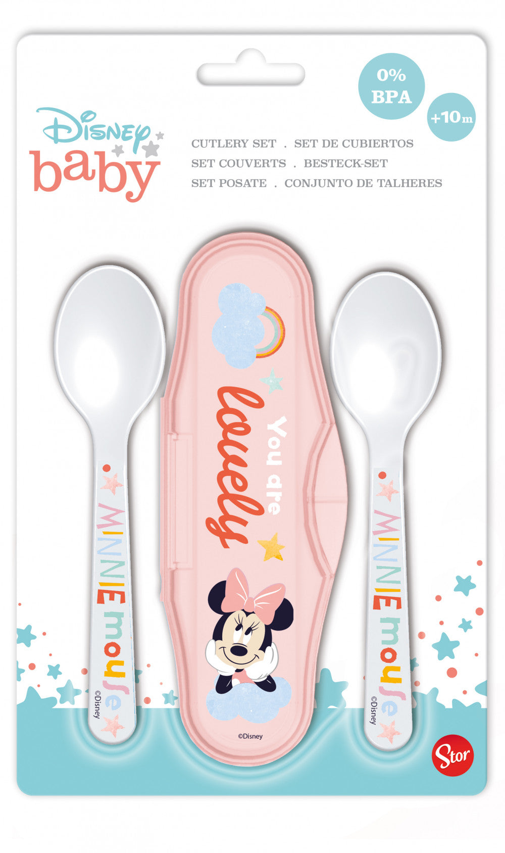 Disney Minnie mazuļa ceļojumu galda piederumu komplekts