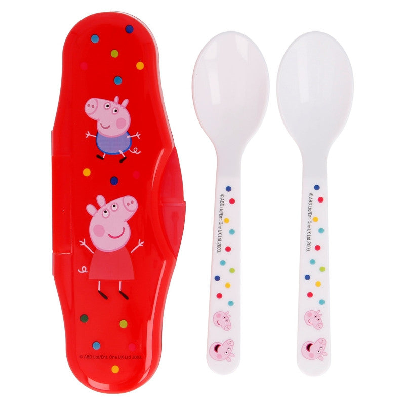 Peppa Pig mazuļu ceļojumu galda piederumu komplekts