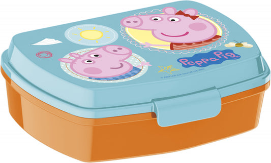 Peppa Pig laipnības smieklīgā plastmasas sviestmaižu kaste