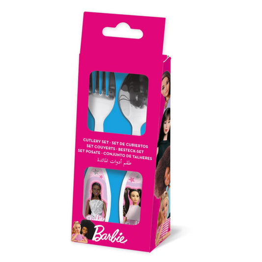 Barbie stilīgais metāla galda piederumu komplekts - 2 daļas