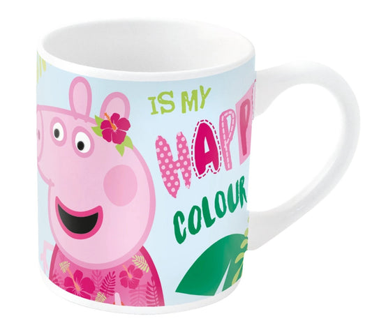 Peppa Pig rozā porcelāna krūze 235 ml (8 unces) dāvanu kastītē