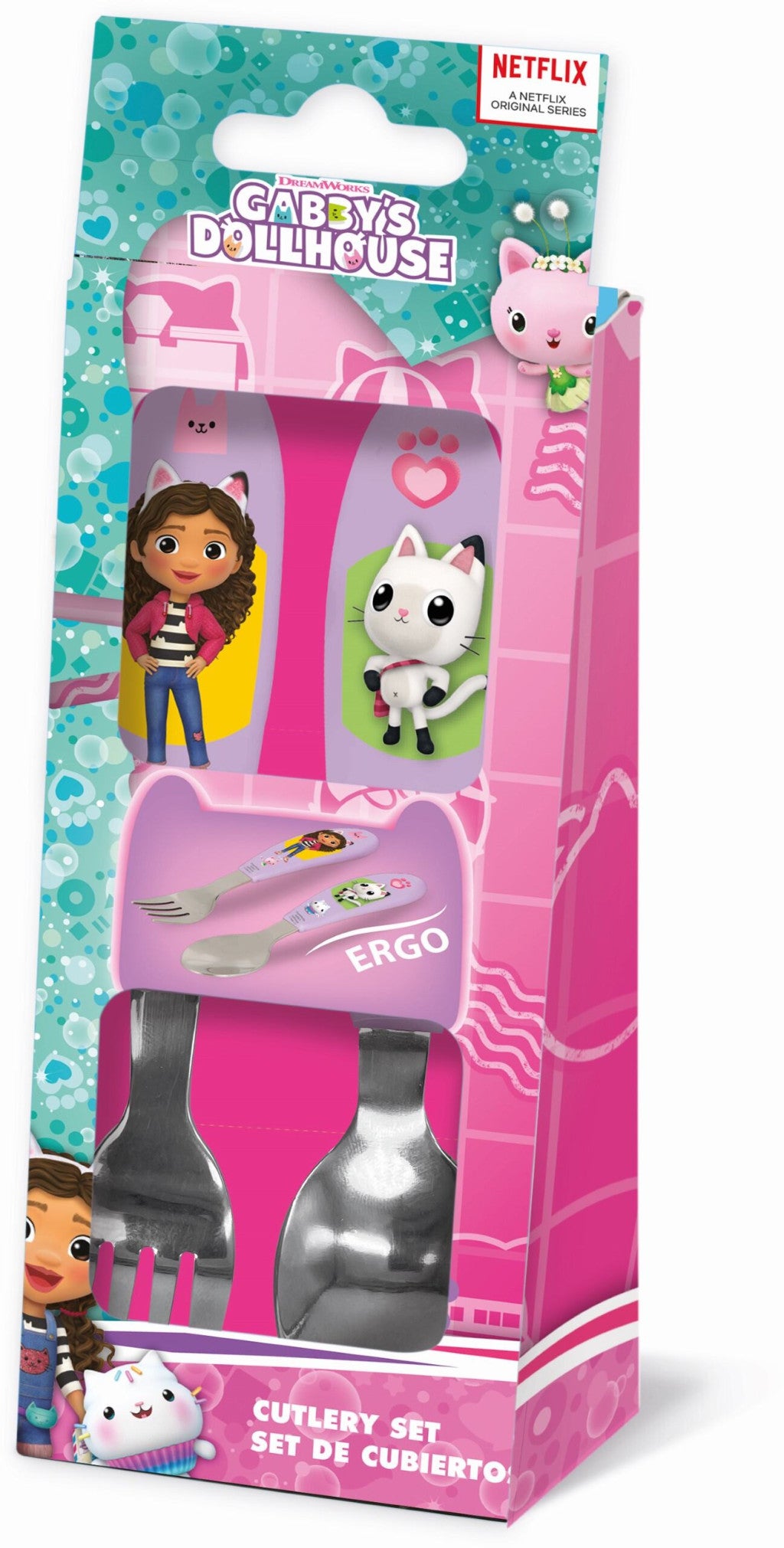 Gabby's Dollhouse Wonderland metāla ergonomiskais galda piederumu komplekts - 2 daļas
