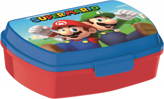 Super Mario Luigi smieklīgā plastmasas sviestmaižu kaste
